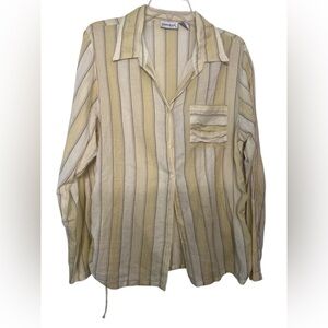Striped Button-Up Shirt